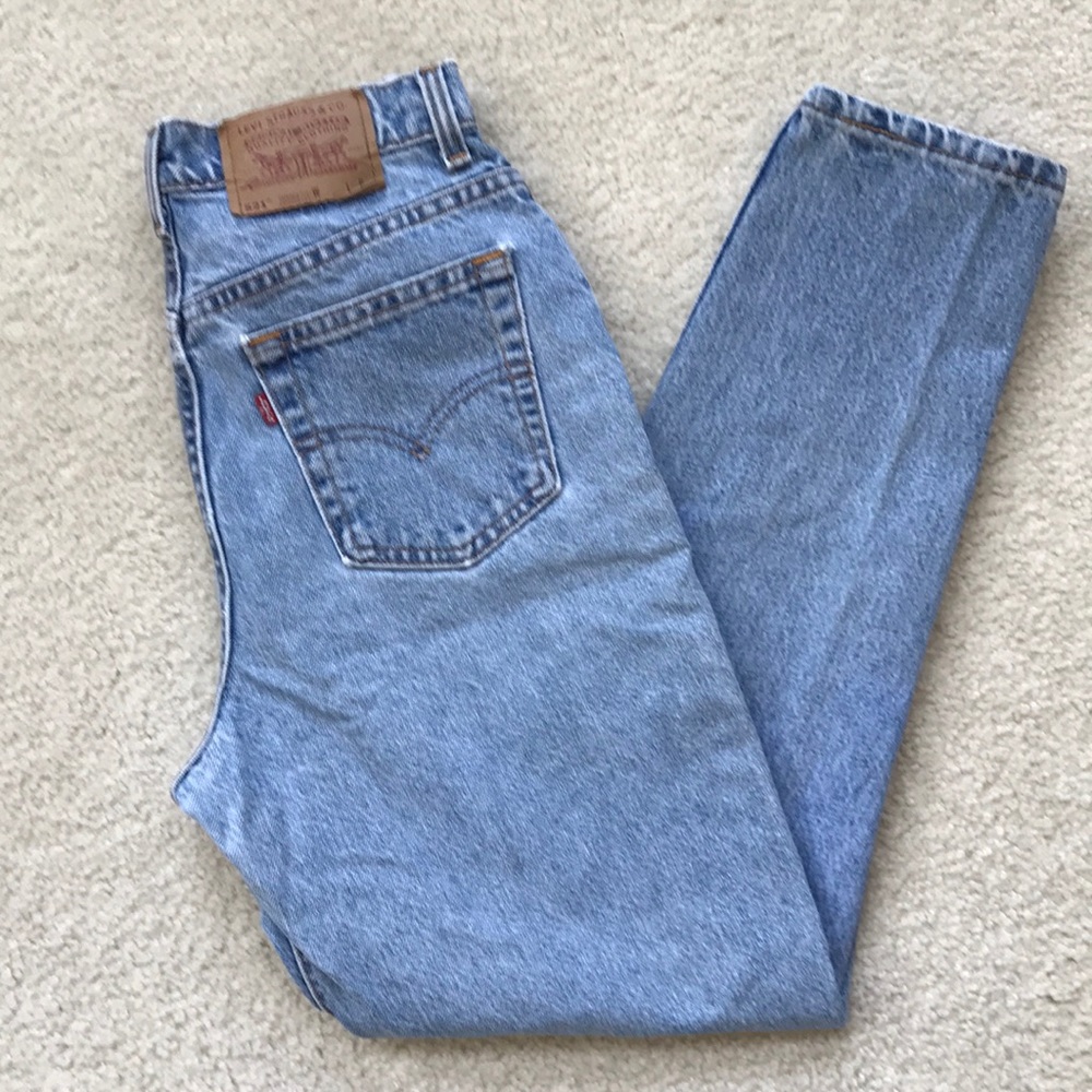 Vintage Levi's 521 Hi Rise Taper Fit Jeans - Picture 1 of 14